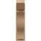 Ekena Millwork 8-in W x 20-in D x 32-in H Funston Slat Rough Cedar Woodgrain TimberThane Outlooker, Primed Tan OUTUR080X20X32FST24RCPR - alternate 2